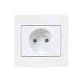 Prise &agrave; encastrer diam2 prise 2p diam2 blanc blanc 1 pi&egrave;ce(s) &agrave; encastrer monobloc 2p 1 standard - debflex