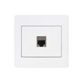 Electricit&eacute; sur Annecy : Prise &agrave; encastrer diam2 prise rj45 cat&eacute;gorie 6 ftp diam2 blanc blanc 1 pi&egrave;ce(s) &agrave; encastrer monobloc 1 rj45 standard - debflex