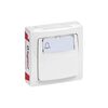 Interrupteur en saillie asl bouton poussoir porte &eacute;tiquette asl blanc blanc 1 pi&egrave;ce(s) monobloc en saillie 1 poussoir porte-&eacute;tiquette - legrand snc