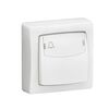 Interrupteur en saillie asl bouton poussoir porte &eacute;tiquette asl blanc blanc 1 pi&egrave;ce(s) monobloc en saillie 1 poussoir porte-&eacute;tiquette - legrand snc