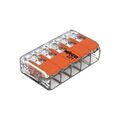 Borne automatique wago fils souples et rigides 1 blister(s) de 40 pi&egrave;ce(s) connecteurs &agrave; levier wago 5 fils 0,14 &agrave; 4mm� - wago
