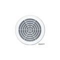 Electricit&eacute; sur Annecy : Grille de ventilation 1 pi&egrave;ce(s) grille &agrave; lames concentriques � 125 blanc - autogyre