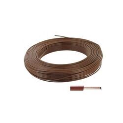 Fil rigide ho7 vu fil &acirc;me rigide ho7 vu 2,5mm� marron marron 1 bobine(s) de 100 m&egrave;tre(s) lin&eacute;aire h07v-u pvc 2,5 mm� 100.00 m - cofalog