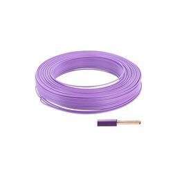 Fil rigide ho7 vu violet 1 bobine(s) de 100 m&egrave;tre(s) lin&eacute;aire fil &acirc;me rigide ho7 vu 1,5mm� violet h07v-u pvc 1,5 mm� 100.00 m - cofalog