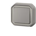 Appareillage &agrave; encastrer sur Seyssins : Poussoir simple Legrand Plexo? gris encastr&eacute;e