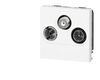 Prise TV/FM/SAT 2 modules Legrand Mosaic composable