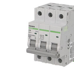 Disjoncteur tripolaire modulaire 10A courbe C Noark Ex9BN