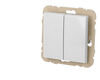 Interrupteur va-et-vient double blanc Efapel Logus 90
