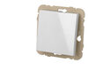 Poussoir simple blanc Efapel Logus 90