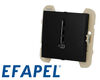 Prise t&eacute;l&eacute;phone T8 noire mat Efapel Logus 90