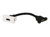 Prise & Cordon HDMI � module Efapel Quadra & Latina (45x45)