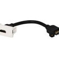 Prise & Cordon HDMI � module Efapel Quadra & Latina (45x45)