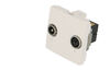 Prise TV + FM type "passage" Efapel Quadra & Latina (45x45)