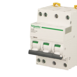 SCHNEIDER ELECTRIC Disjoncteur modulaire t&eacute;trapolaire compact Schneider Acti9 iC40N 32A courbe C