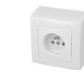 Prise &eacute;lectrique blanche Efapel Logus 90