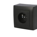 Appareillage &agrave; encastrer sur Seyssins : Prise &eacute;lectrique noire Efapel Logus 90