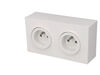 SCHNEIDER ELECTRIC Prise en saillie double 2P+T Schneider Odace