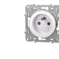 SCHNEIDER ELECTRIC Prise de courant 2P+T 16A 4 connexions par p&ocirc;le blanche Schneider Odace