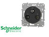 SCHNEIDER ELECTRIC Prise TV + FM + SAT anthracite Schneider Odace