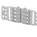 Support de fixation borne Wago inline 4 voies
