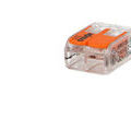 100 connecteur WAGO 2 entr&eacute;es pour fil souple ou rigide