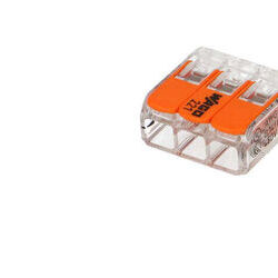 50 mini connecteur WAGO 3 entr&eacute;es pour fil souple ou rigide