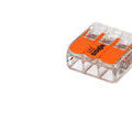 Lot de 10 boites de 50 mini connecteur WAGO 3 entr&eacute;es pour fil souple ou rigide