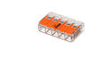 15 mini connecteur WAGO 5 entr&eacute;es pour fil souple ou rigide