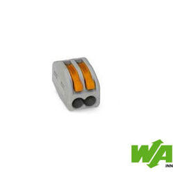 WAGO 50 connecteur 2 entr&eacute;es pour fil souple ou rigide