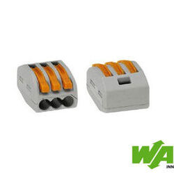 WAGO 50 connecteur 3 entr&eacute;es pour fil souple ou rigide