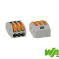 WAGO 50 connecteur 3 entr&eacute;es pour fil souple ou rigide