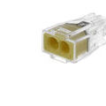 100 connecteurs WAGO 2 entr&eacute;es (jaune)