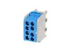 bis-electric Bornier bleu enclipsable sur rail DIN pour c&acirc;ble Neutre