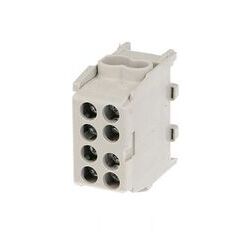 bis-electric Bornier gris enclipsable sur rail DIN pour c&acirc;ble Phase