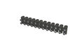 SOLERA Barrette de connexion "domino" 12 entr&eacute;es 2.5mm� noire 10
