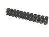 SOLERA Barrette de connexion "domino" 12 entr&eacute;es 25mm� noire 10