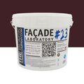 Mur / Fa&ccedil;ade sur Mont&eacute;limar : FACADE LABORATORY #23 - Peinture HYDRO Pliolite RAL 3007 - Rouge noir 15L