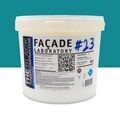 Mur / Fa&ccedil;ade sur Mont&eacute;limar : FACADE LABORATORY #23 - Peinture HYDRO Pliolite RAL 5018 - Bleu turquoise 5L