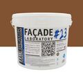 Mur / Fa&ccedil;ade sur Mont&eacute;limar : FACADE LABORATORY #23 - Peinture HYDRO Pliolite RAL 8003 - Brun argile 15L
