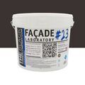 Mur / Fa&ccedil;ade sur Mont&eacute;limar : FACADE LABORATORY #23 - Peinture HYDRO Pliolite RAL 8019 - Brun gris 15L