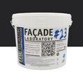 Mur / Fa&ccedil;ade sur Mont&eacute;limar : FACADE LABORATORY #23 - Peinture HYDRO Pliolite RAL 9004 - Noir de s&eacute;curit&eacute; 15L