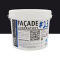 Mur / Fa&ccedil;ade sur Mont&eacute;limar : FACADE LABORATORY #23 - Peinture HYDRO Pliolite RAL 9017 - Noir signalisation 15L