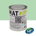 Mur sur Mont&eacute;limar : MAT #07 - Peinture finition acrylique mate Murs RAL 6019 - Vert blanc 1L