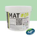 Mur sur Mont&eacute;limar : MAT #07 - Peinture finition acrylique mate Murs RAL 6019 - Vert blanc 15L