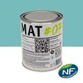 Mur sur Mont&eacute;limar : MAT #07 - Peinture finition acrylique mate Murs RAL 6027 - Vert clair 1L