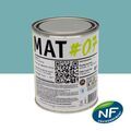 Mur sur Mont&eacute;limar : MAT #07 - Peinture finition acrylique mate Murs RAL 6034 - Turquoise pastel 1L
