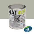 Mur sur Mont&eacute;limar : MAT #07 - Peinture finition acrylique mate Murs RAL 7032 - Gris silex 1L