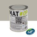 Mur sur Mont&eacute;limar : MAT #07 - Peinture finition acrylique mate Murs RAL 7044 - Gris soie 1L