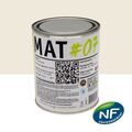 Mur sur Mont&eacute;limar : MAT #07 - Peinture finition acrylique mate Murs RAL 9001 - Blanc cr&egrave;me 1L