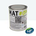 Mur sur Mont&eacute;limar : MAT #07 - Peinture finition acrylique mate Murs RAL 9016 - Blanc signalisation 1L